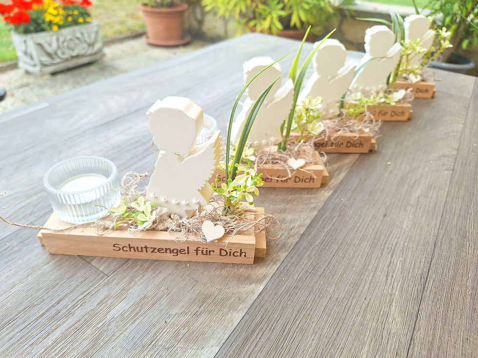 Teelichthalter "Schutzengel"