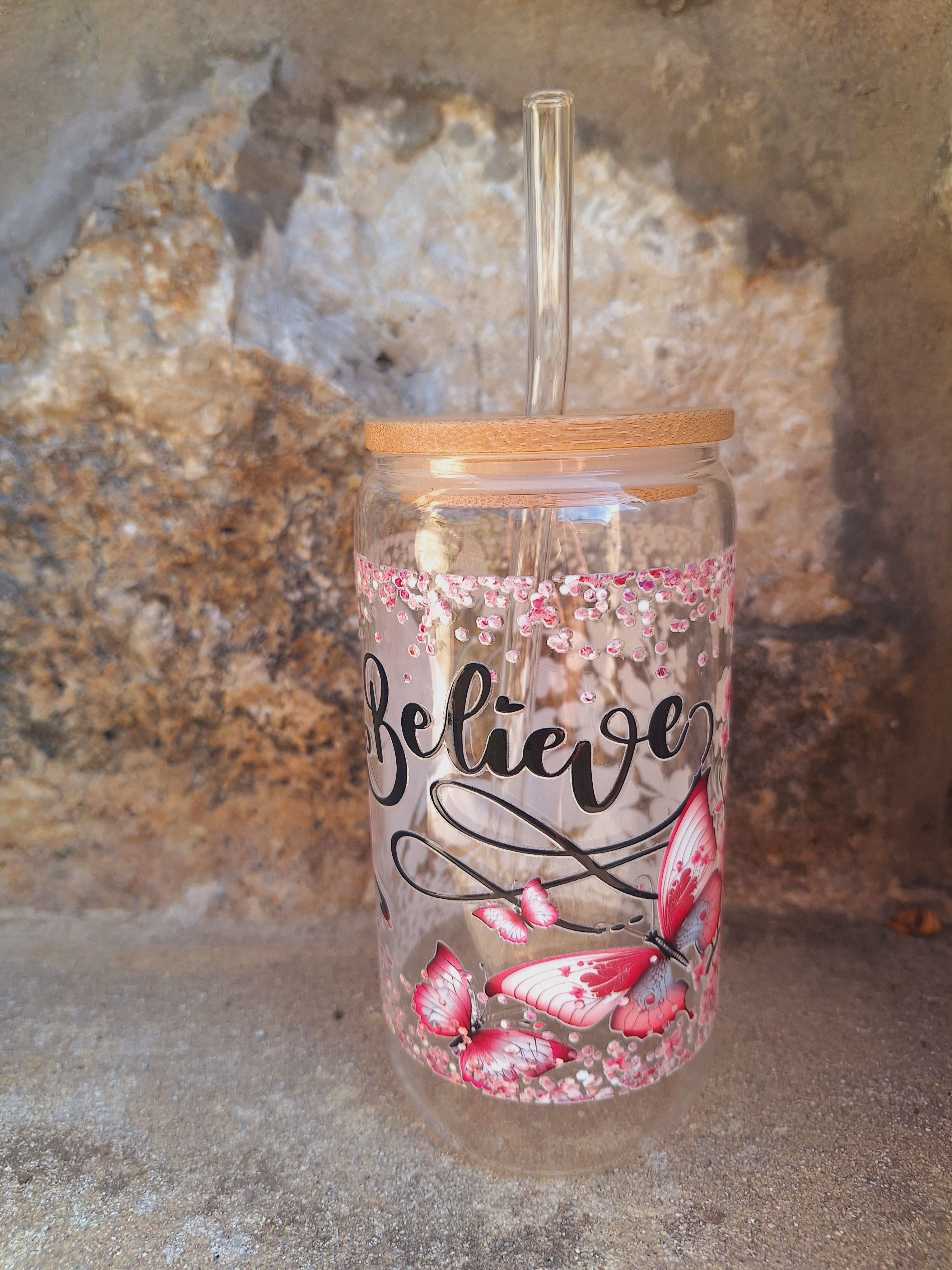 Trinkglas „Believe“