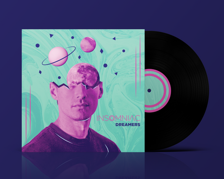 Insomniac by Dreamers Album Cover design by Ally Hall