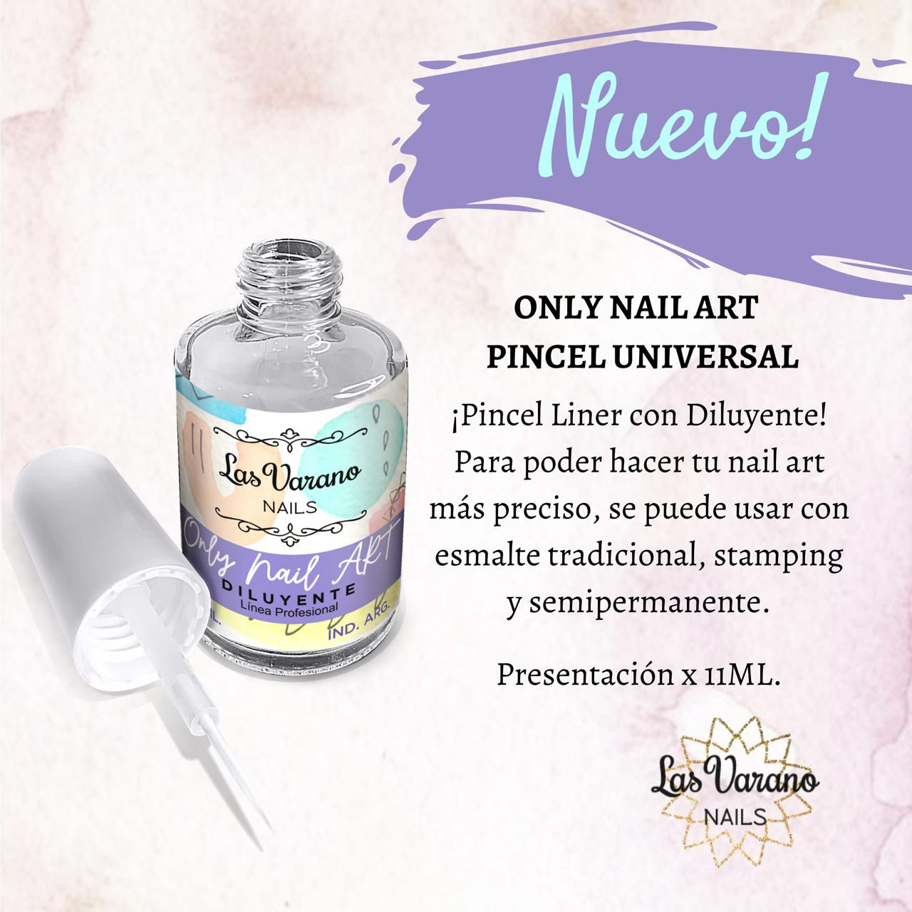 ONLY NAIL ART PINCEL UNIVERSAL - LAS VARANO 11ML