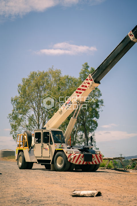 Crane construction photography and videography