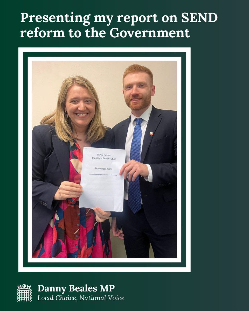 Presenting my report on SEND