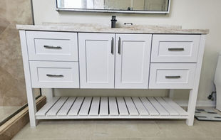 Beach-Themed Vanity