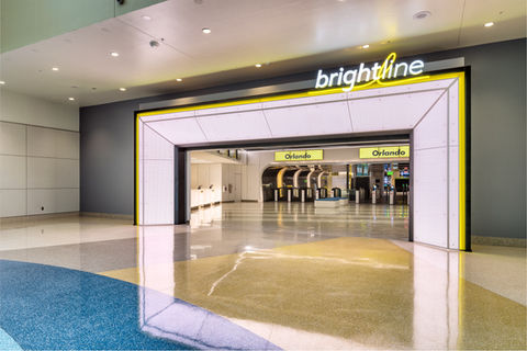 Entrance to Brightline at OIA