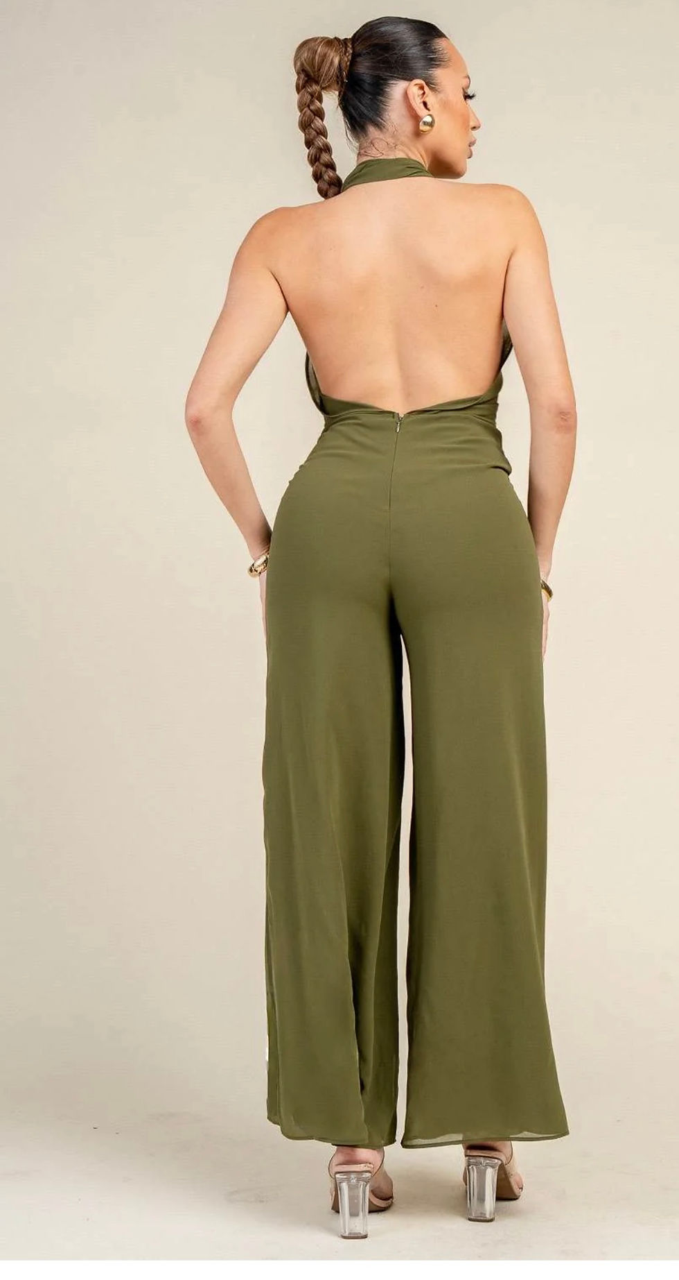 Thumbnail: Jasmine Olive Jumpsuit 
