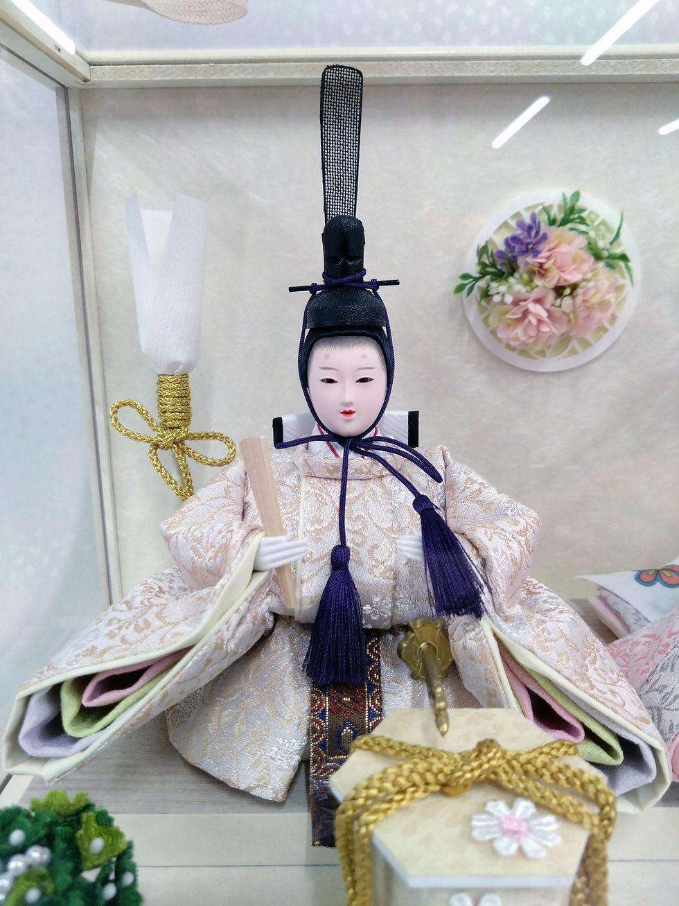 お地蔵様 創作人形 ハンドメイド 春 桜 おしく