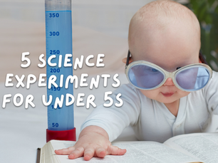 5 Science Experiments for Under 5s
