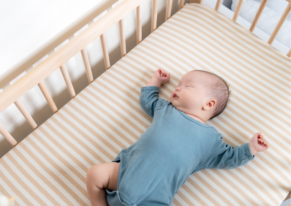 Baby in crib