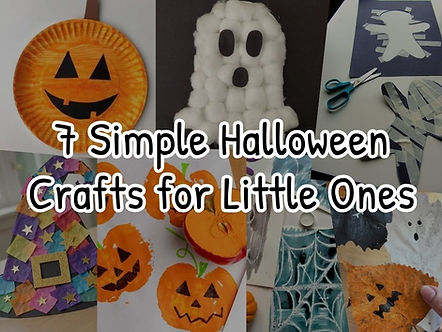 7 Simple Halloween Crafts for Little Ones