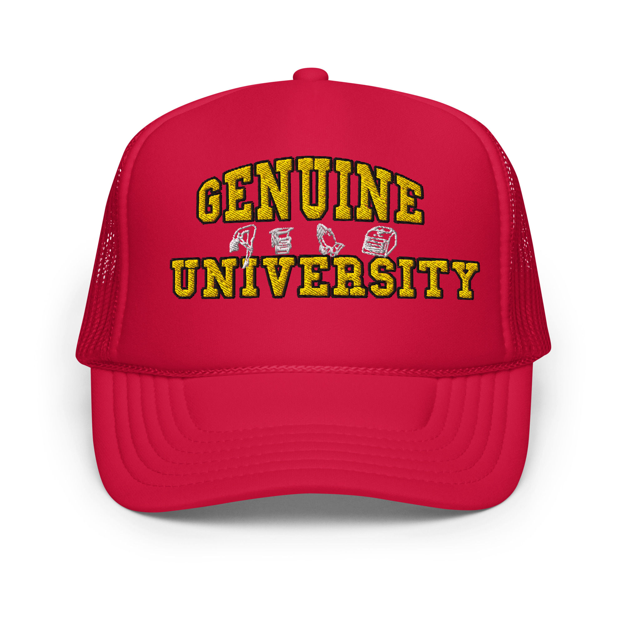 GENUINE UNIVERSITY TRUCKER HAT - RED