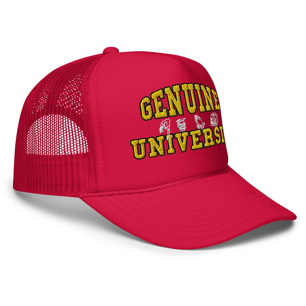 Thumbnail: GENUINE UNIVERSITY TRUCKER HAT - RED/BLUE