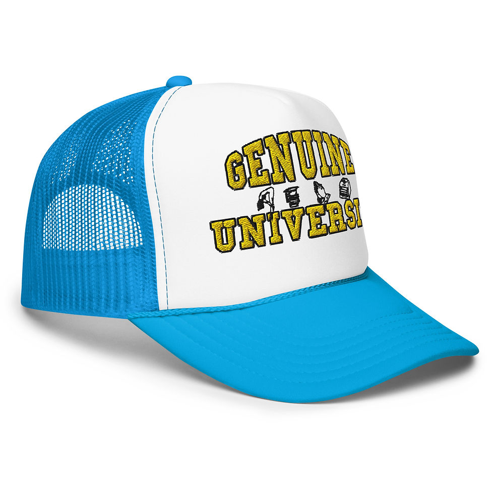 Thumbnail: GENUINE UNIVERSITY TRUCKER HAT - PINK/WHITE
