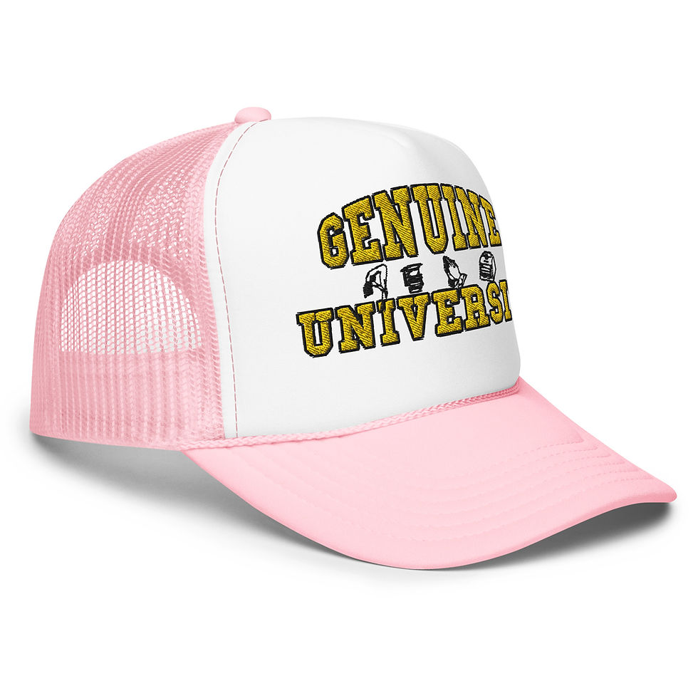 Thumbnail: GENUINE UNIVERSITY TRUCKER HAT - BLACK/WHITE