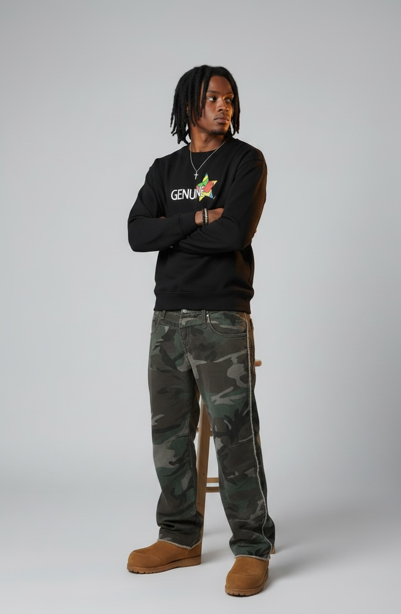 Thumbnail: PURE GENUINE SWEATSHIRT - BLACK