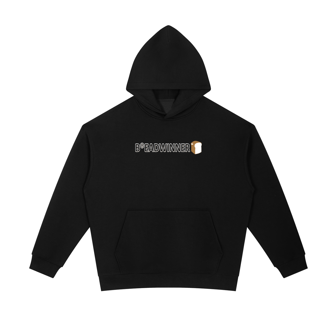 GENUINE BREADWINNER PULLOVER HOODIE - BLACK