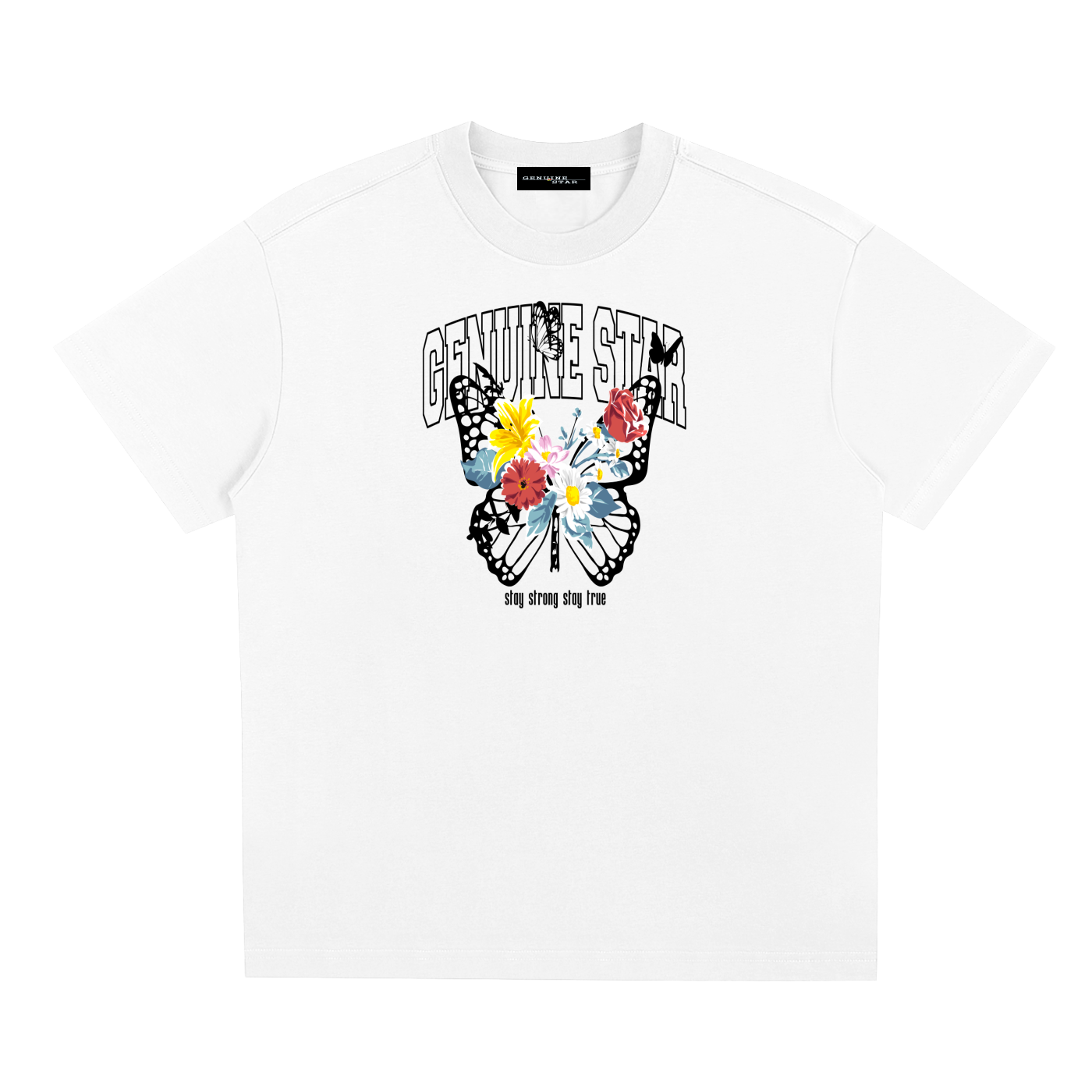 GENUINE BUTTERFLY TEE - WHITE