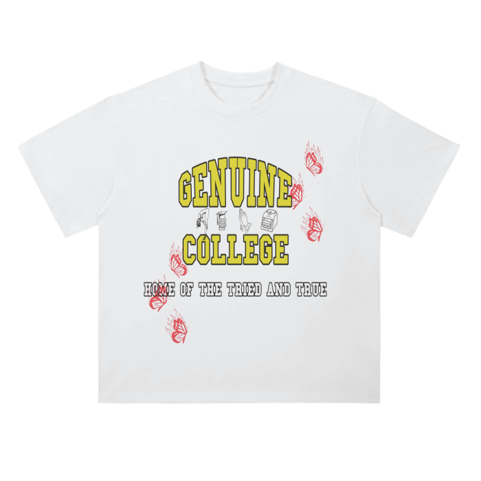 Thumbnail: GENUINE UNIVERSITY TEE - BROWN