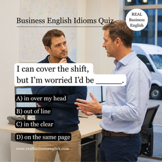 Business English idioms