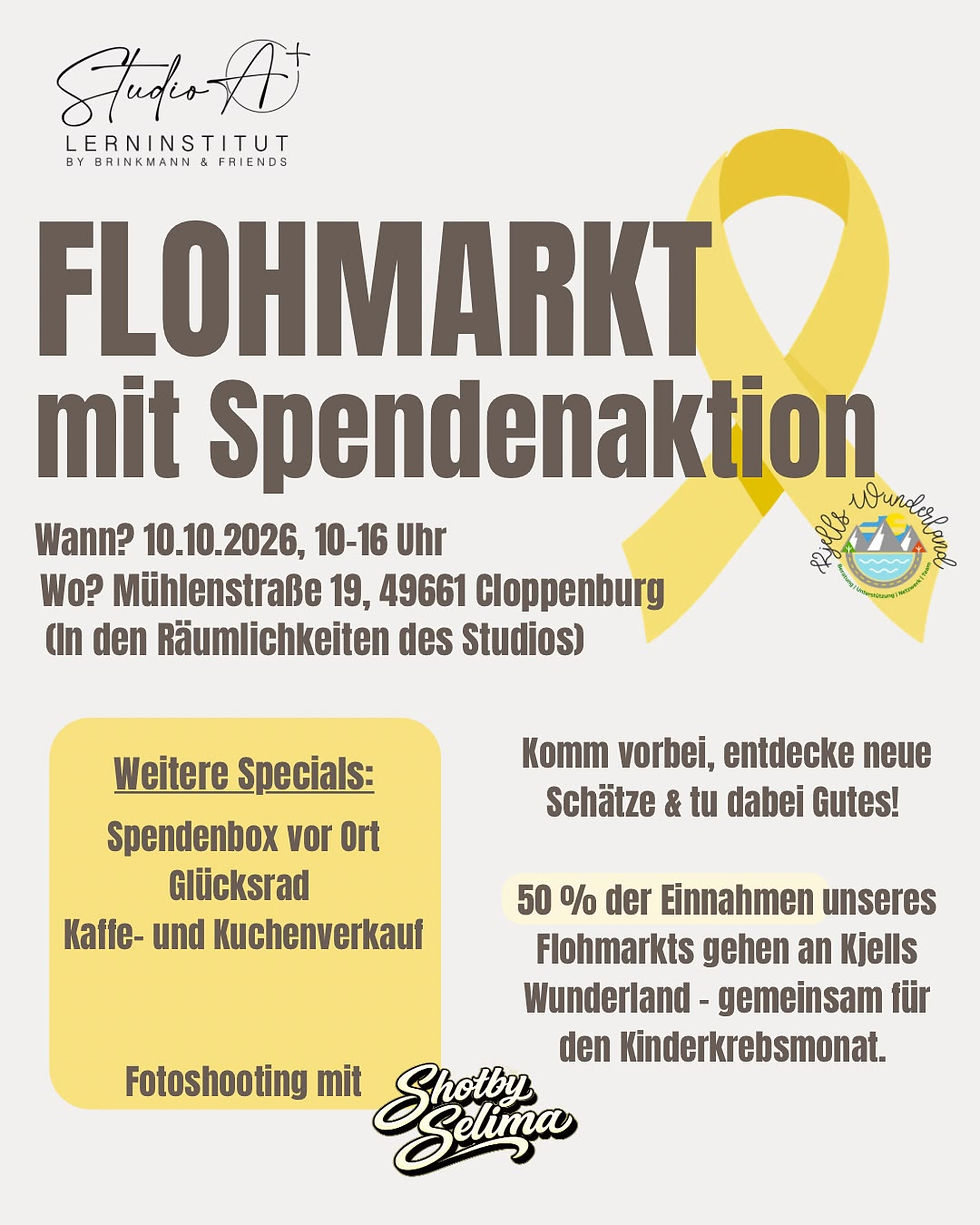 Flohmarkt mit Spendenaktion