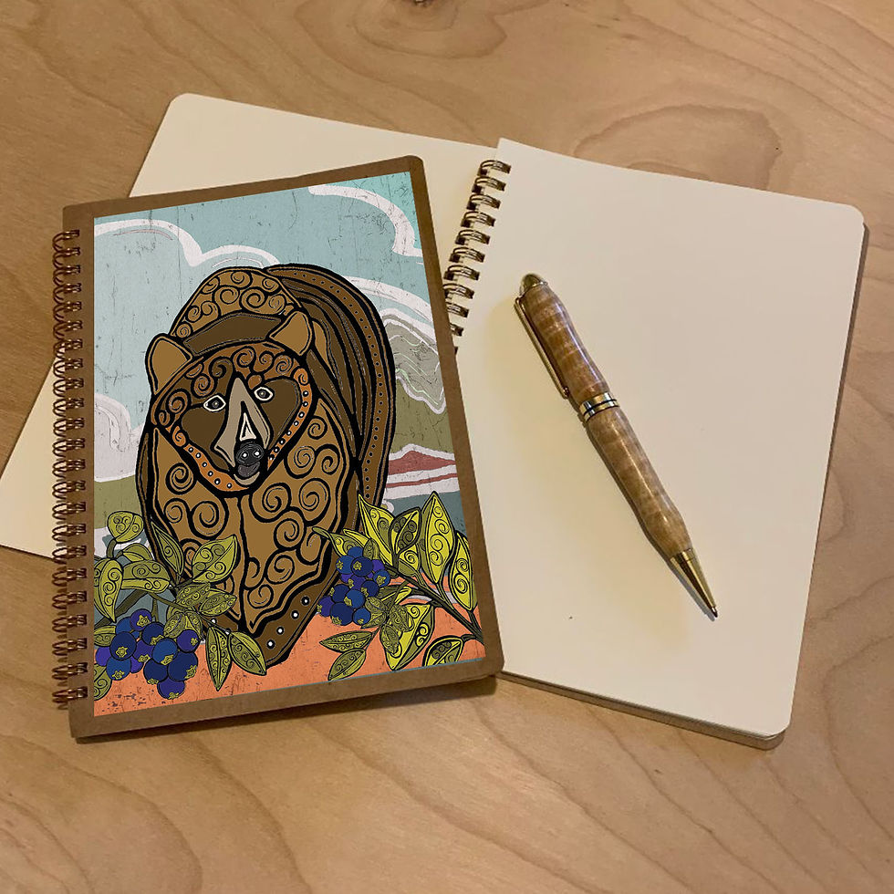 Thumbnail: Brown Bear Spiral Journal