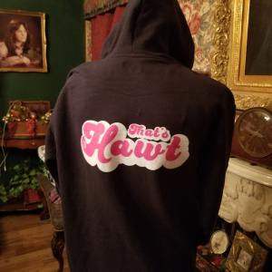Thumbnail: Hoodie w/ sleeve print & Back Logo "That's Hawt"