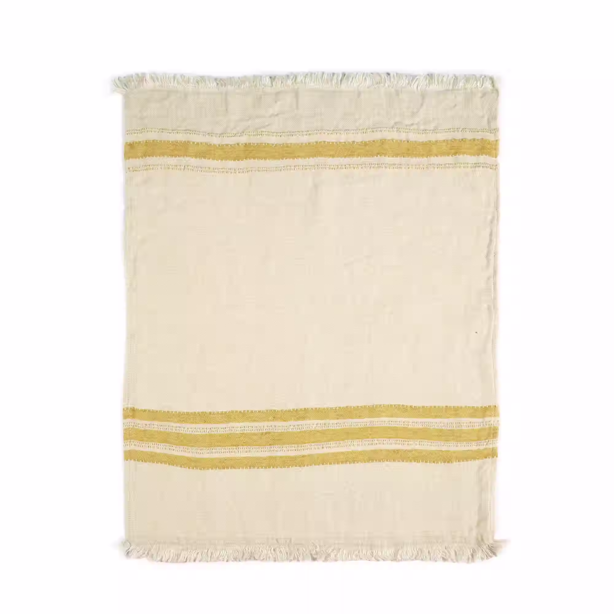 The Belgian Towel Fouta - Mustard Stripe | Libeco