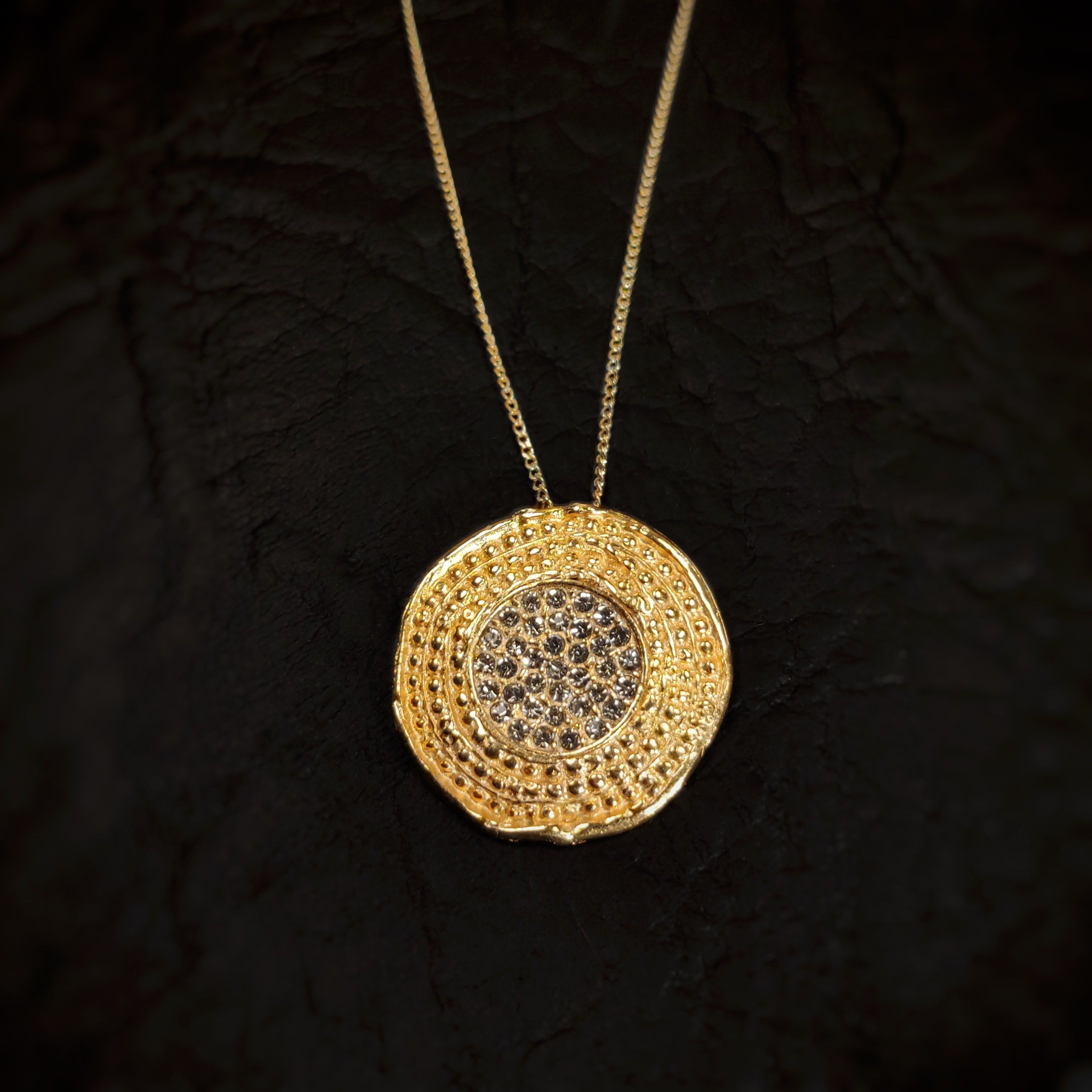 Colgante Corto Moneda grande