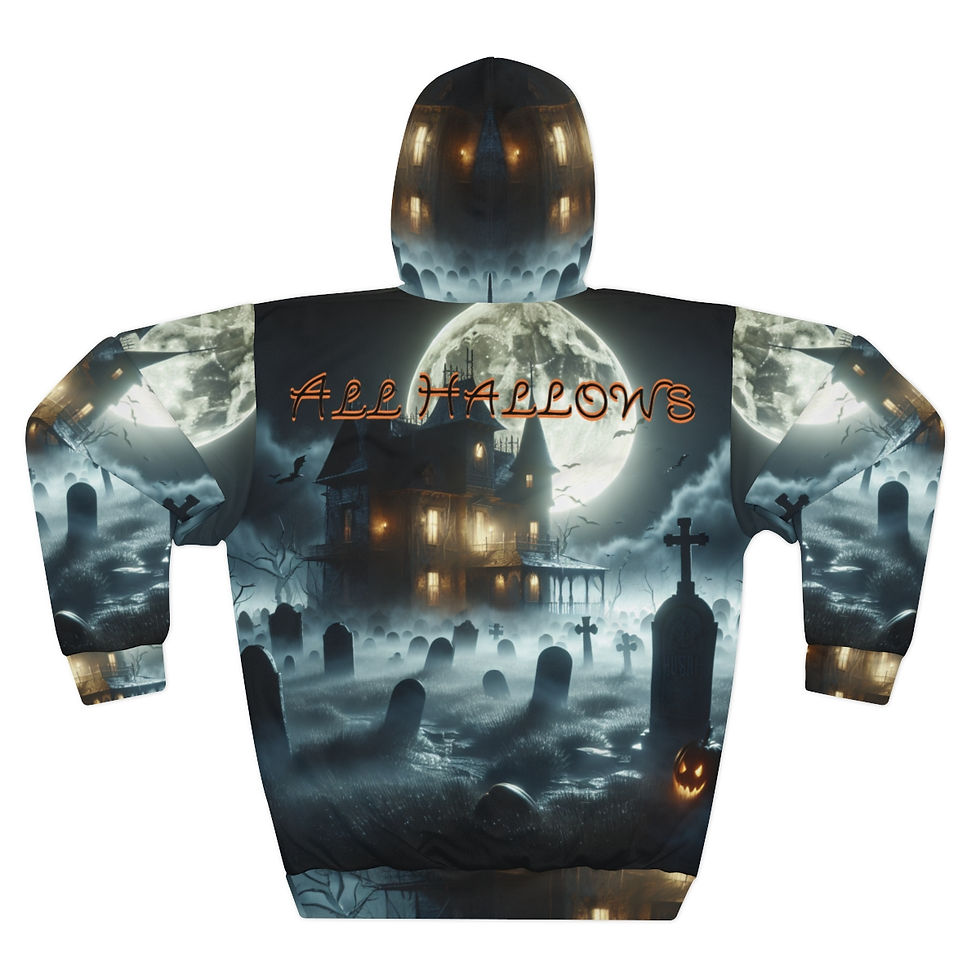 サムネイル： All Hallows Unisex Pullover Hoodie (AOP)