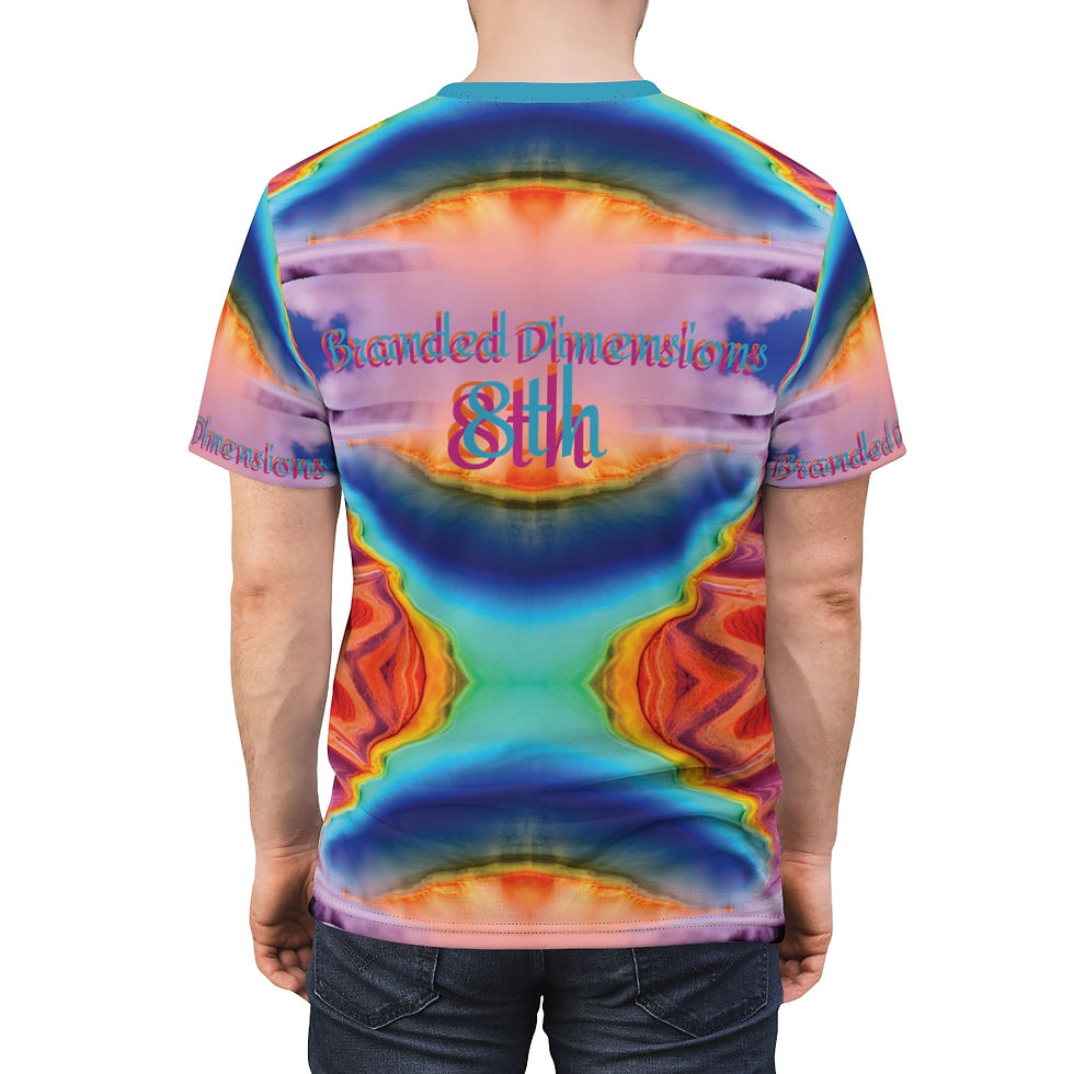 Miniatura: Branded Dimensions Unisex Cut & Sew Tee (AOP)