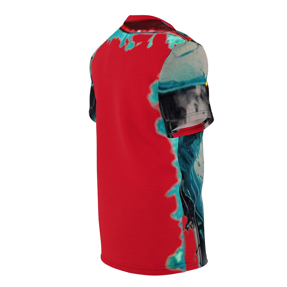 Thumbnail: Lady in Shades Unisex Red T-shirt 