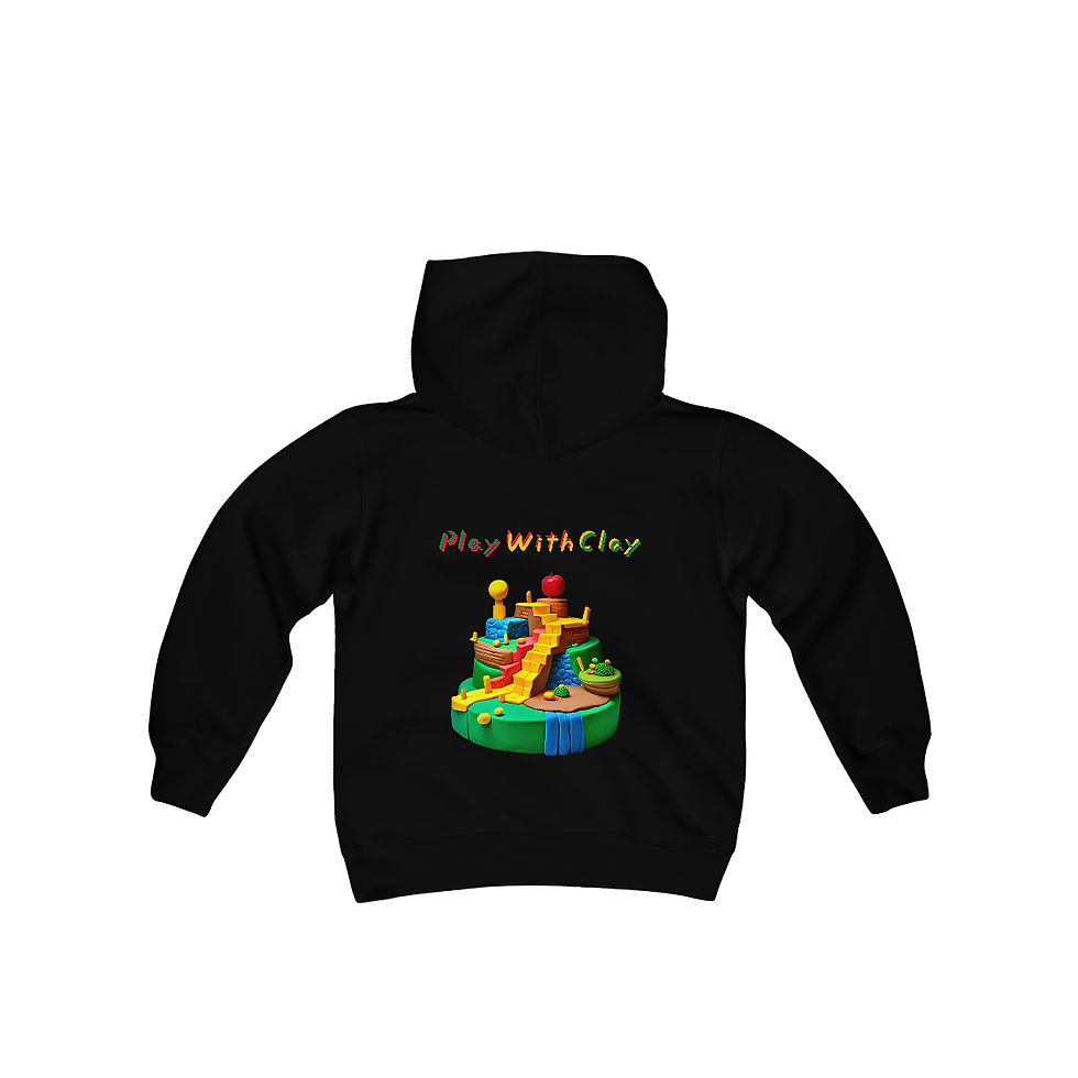 Thumbnail: Don't Play With Me / Play With Clay Youth Heavy Blend Hooded Sweatshirt