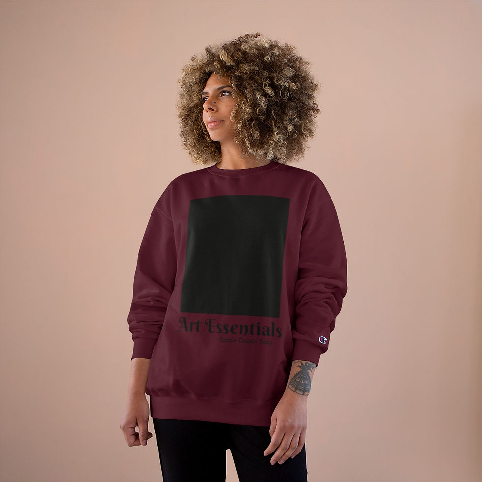 Thumbnail: Razzle Dazzle Baby - Art Essentials - (Black Canvas) Graphic Sweatshirt