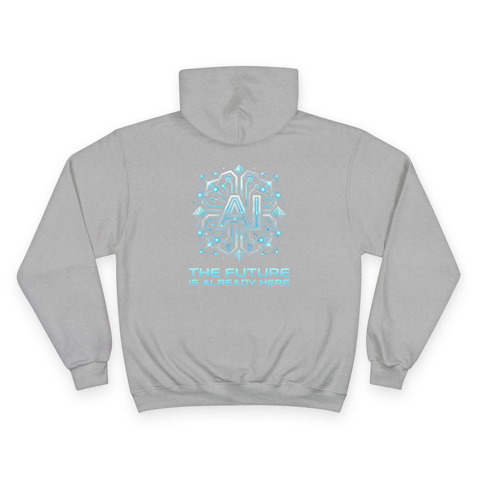 Thumbnail: AI Future Hoodie — “The Future Is Already Here” Tech Graphic Hoodie