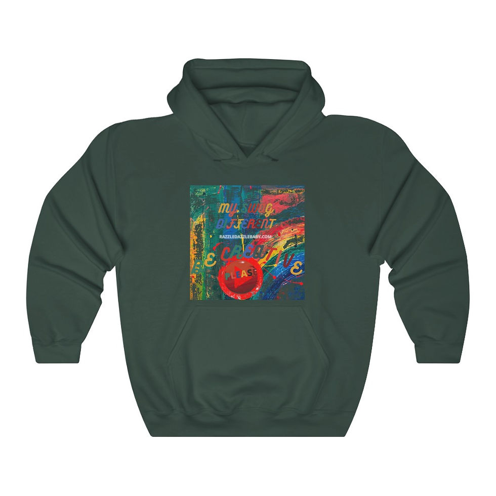 Miniatura: My Swag Different Be Creative Please Unisex Heavy Blend™ Hooded Sweatshirt