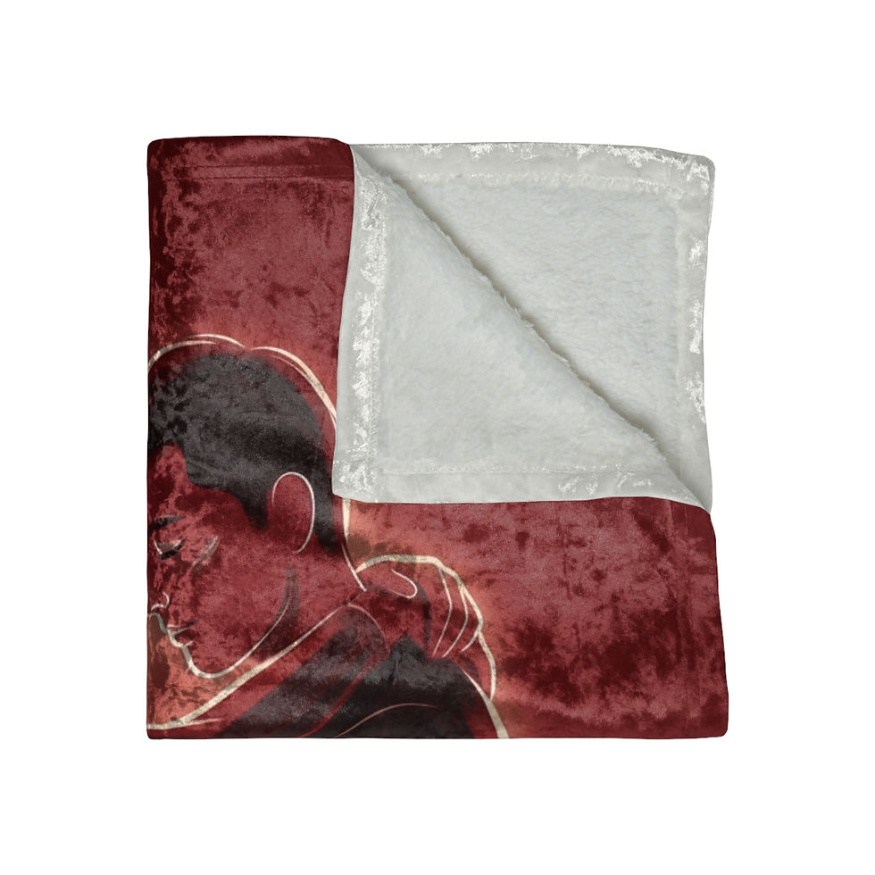 Thumbnail: Crushed Velvet Valentines Throw