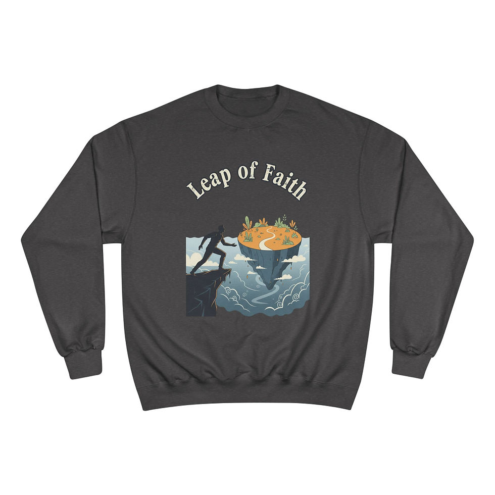 Thumbnail: Leap of Faith Sweatshirt — Inspirational Adventure Crewneck