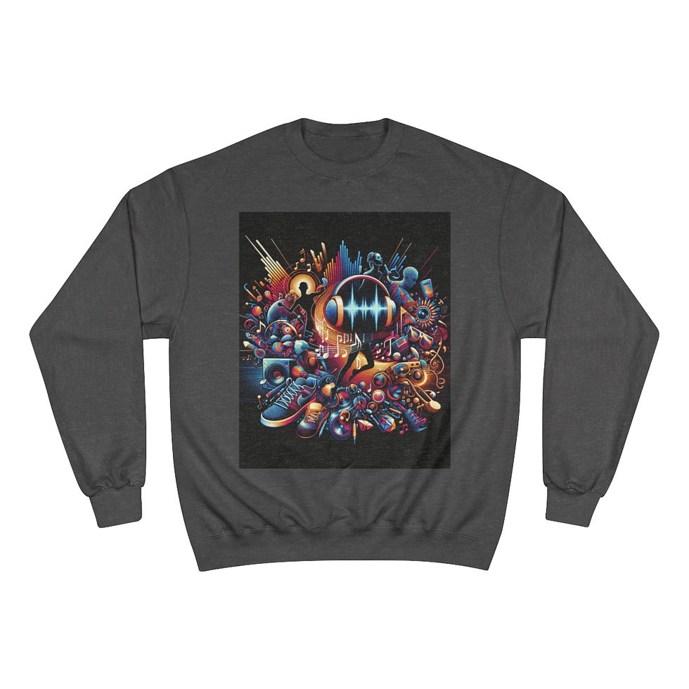 サムネイル： Graphic Sweatshirt for Music, Fashion, and Technology Enthusiasts