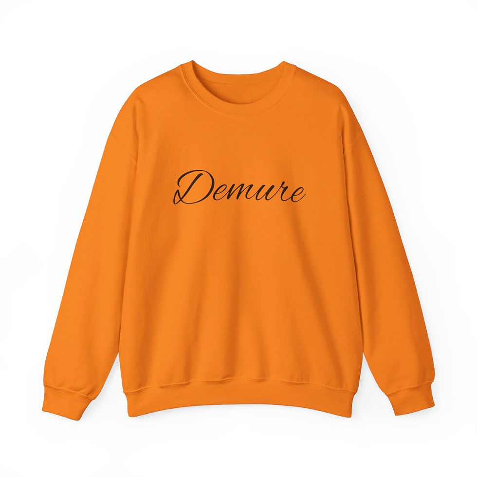 サムネイル： Demure Unisex Heavy Blend™ Crewneck Sweatshirt