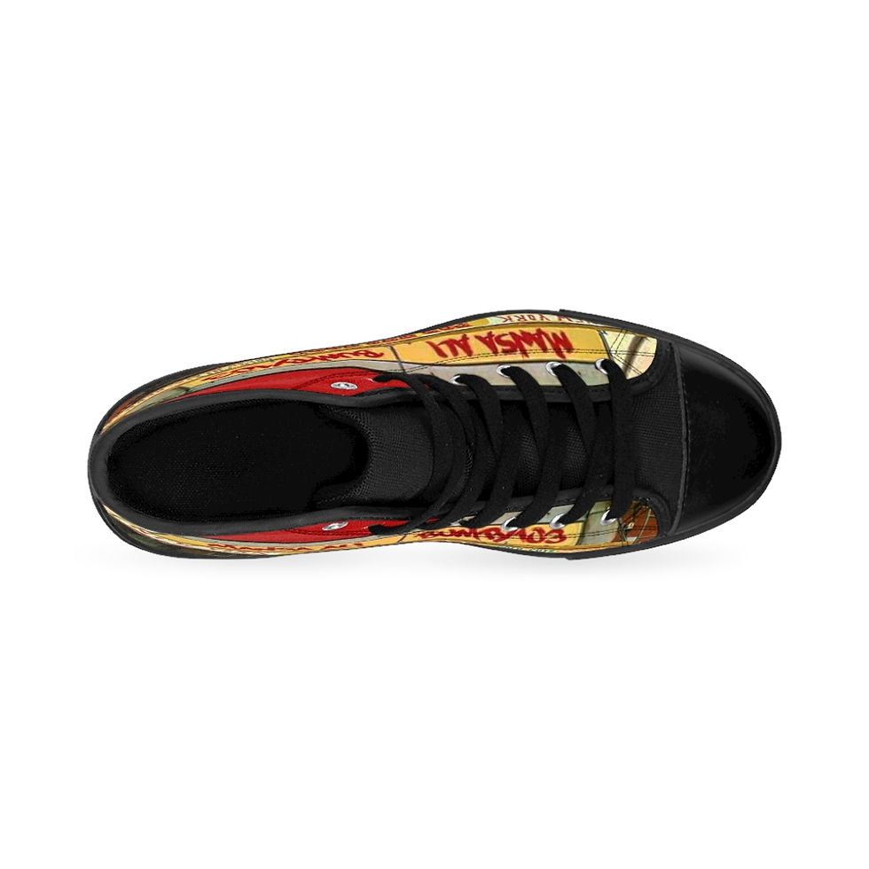 Thumbnail: Men's "FOR THE HOOD" High-top Sneakers