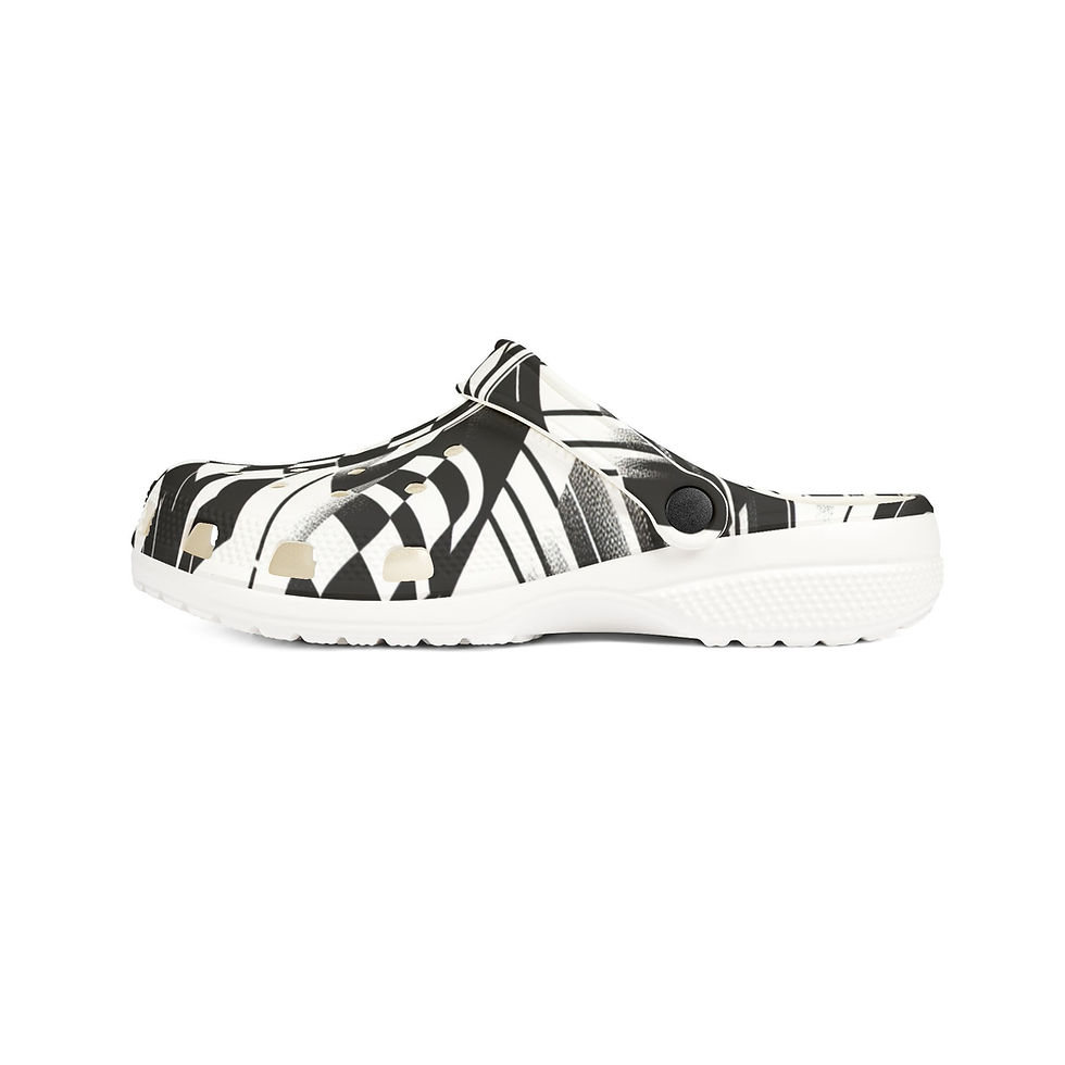 サムネイル： Foam Rubber Clogs, Comfortable Slip-On Checkerboard