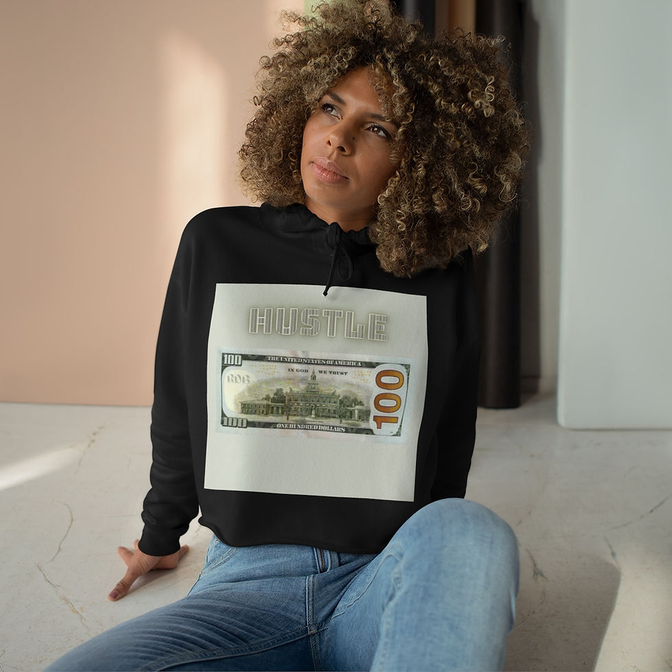 Thumbnail: $100 HUSTLE Crop Hoodie