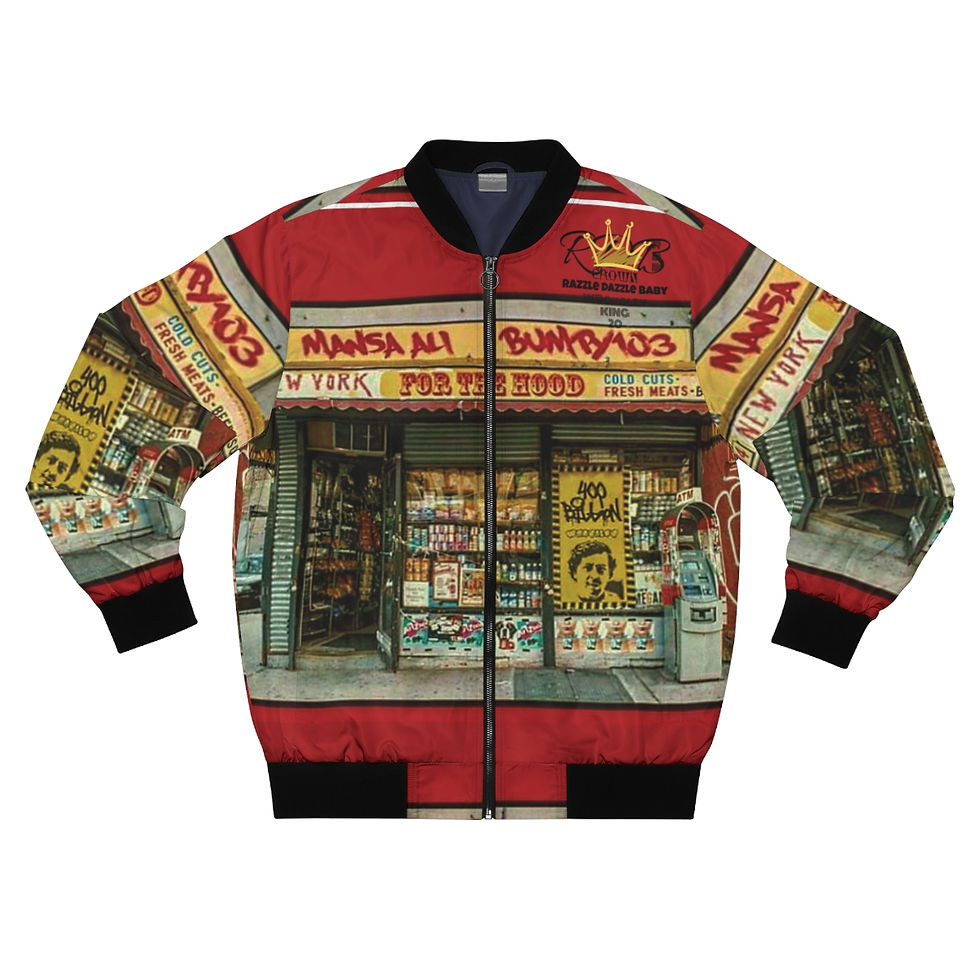 Thumbnail: For The Hood Bumpy 103 & Mansa Ali Men's Bomber Jacket (AOP)