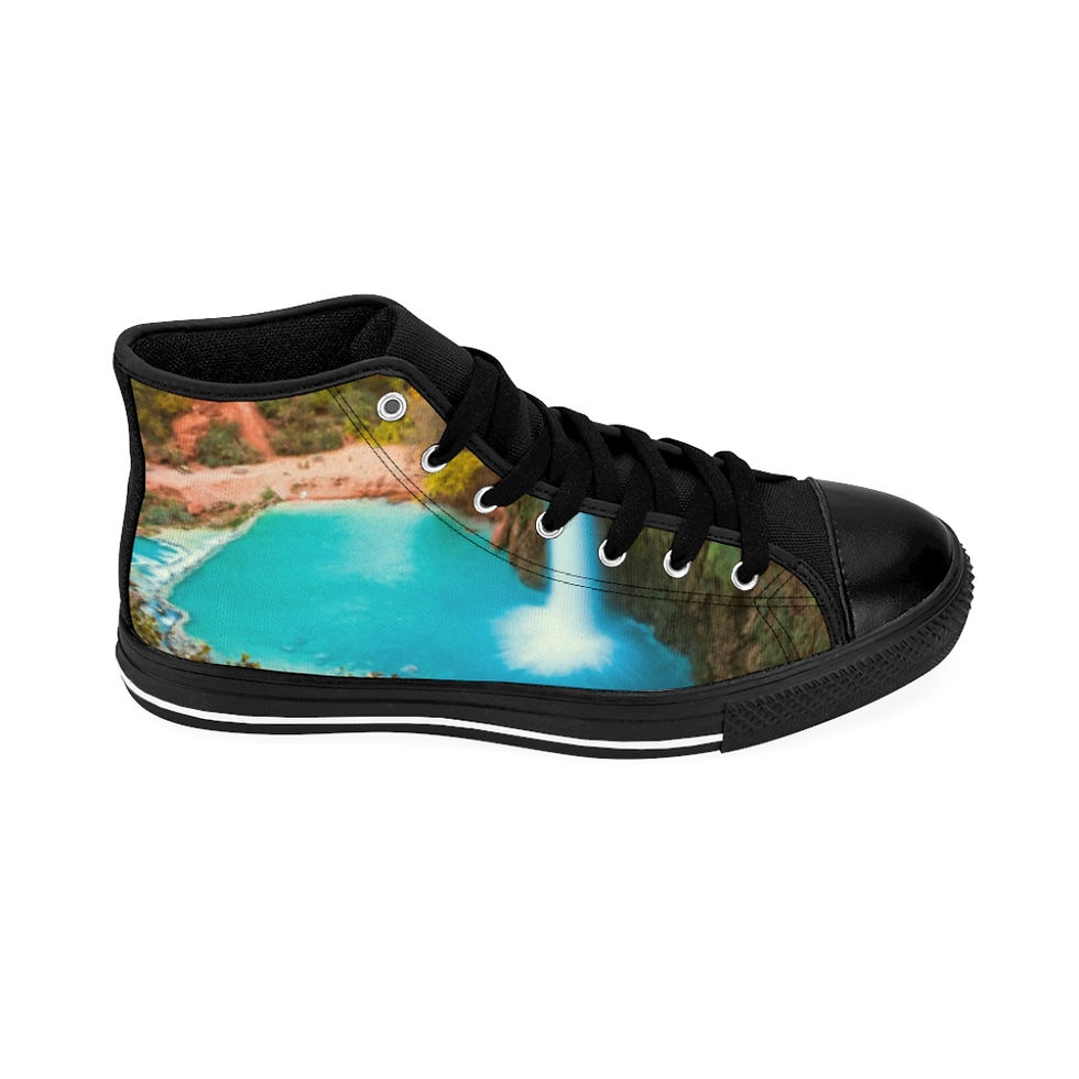 サムネイル： "Waterfall" Men's High-top Sneakers