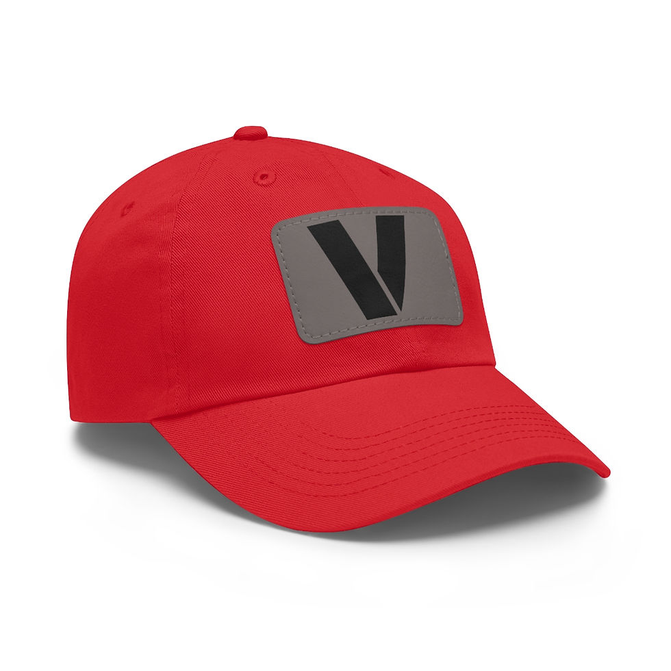 縮圖：V Dad Hat with Leather Patch