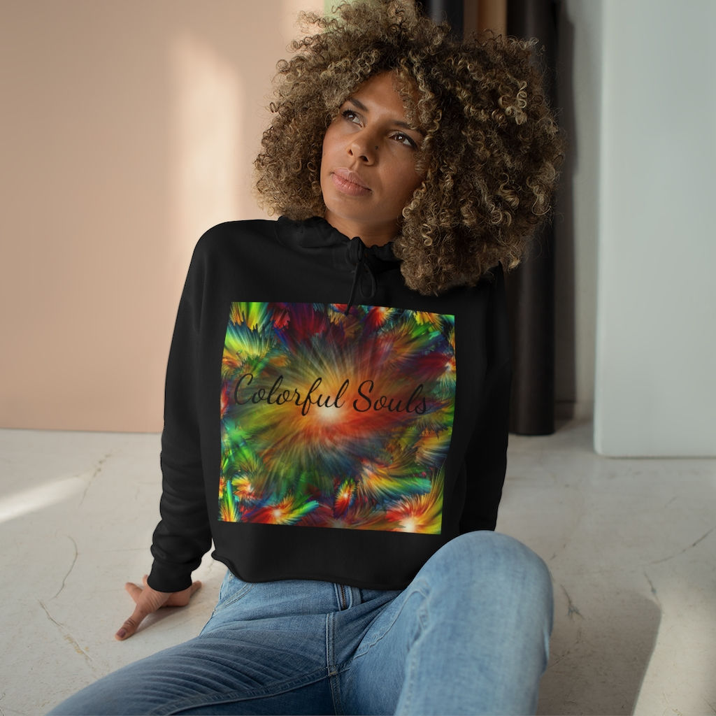 Colorful Souls Crop Hoodie