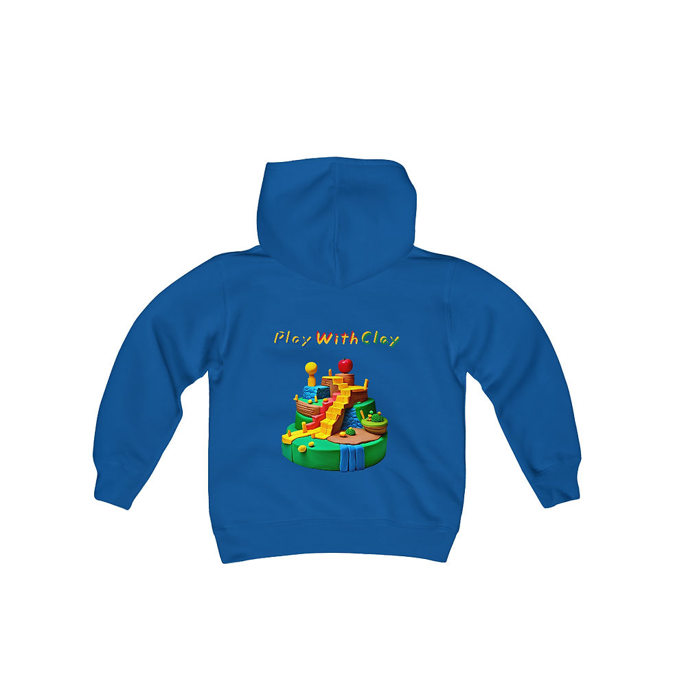 ภาพขนาดย่อ: Don't Play With Me / Play With Clay Youth Heavy Blend Hooded Sweatshirt