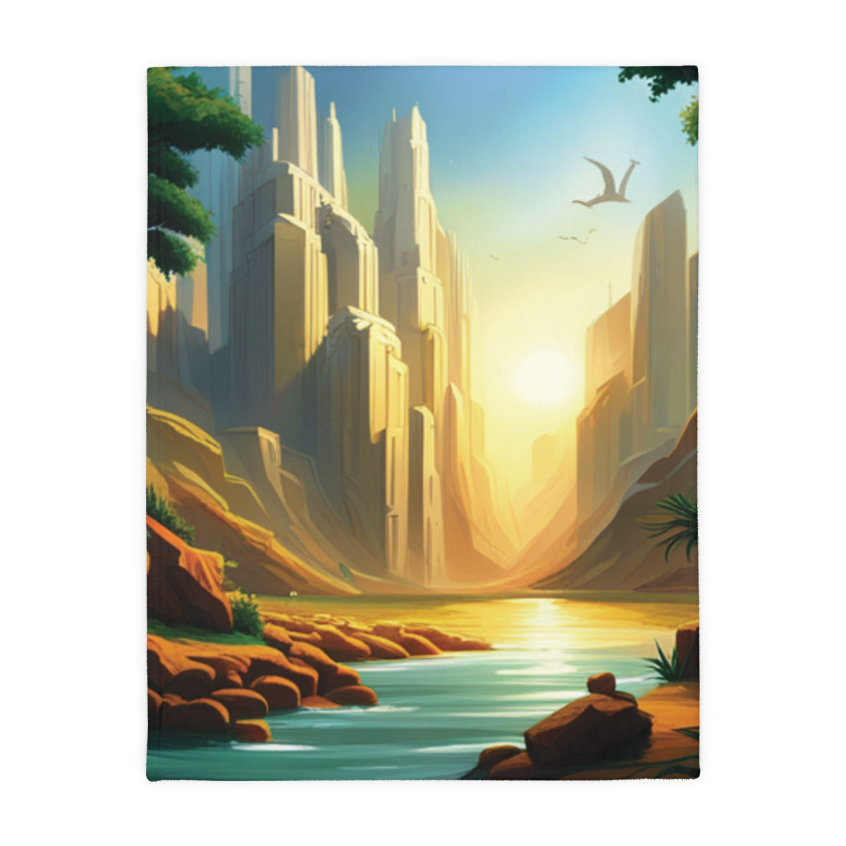 Velveteen Microfiber Blanket (Two-sided)