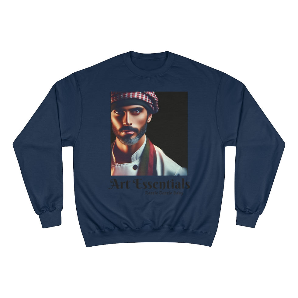 サムネイル： Razzle Dazzle Baby - Art Essentials - (Black Canvas Art) Graphic Sweatshirt