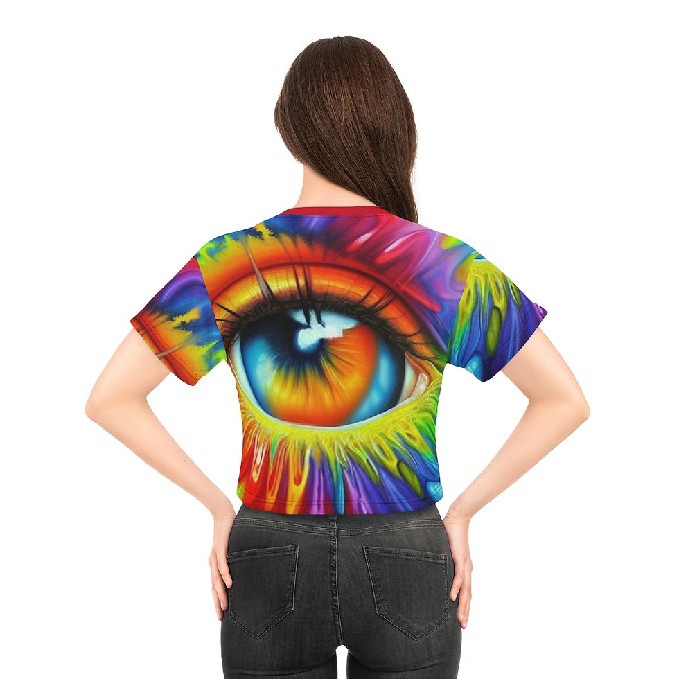 Thumbnail: Vibrant Eye AOP Crop Tee