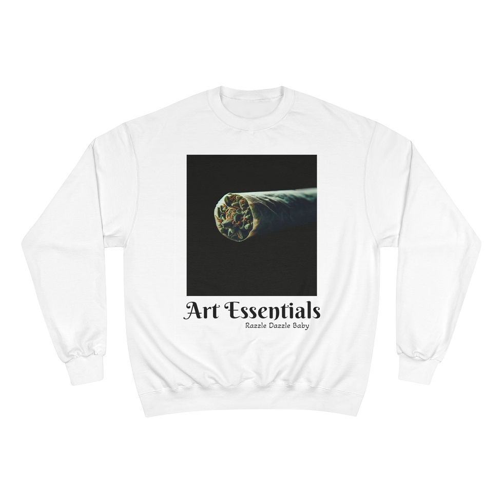 サムネイル： Razzle Dazzle Baby - Art Essentials - (Black Canvas Art) Graphic Sweatshirt